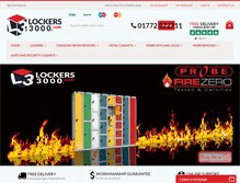 Tablet Screenshot of lockers3000.com